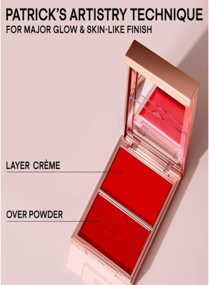 Patrick Ta  Major Headlines Double-Take Crème & Powder Blush Duo 10g She Left Me On Red - Image 5